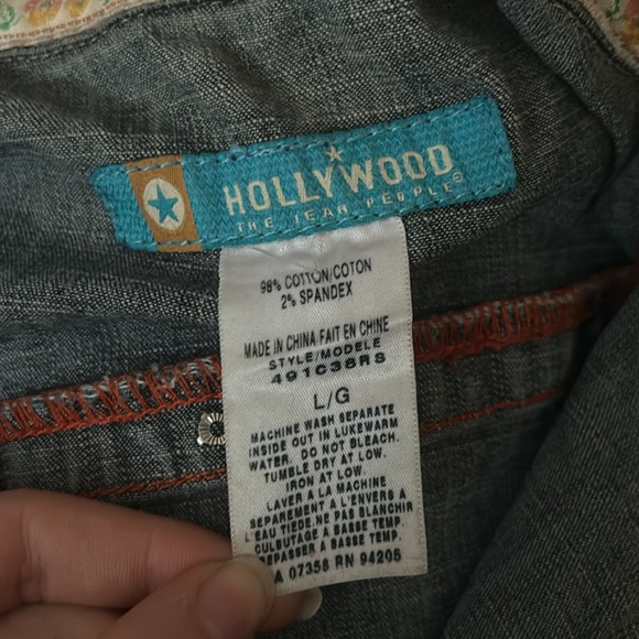 Y2K denim floral trim jacket - Picture 11 of 12